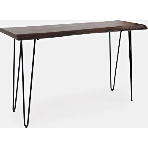 Nature's Edge 50" Sofa Table in Slate Gray Wood & Iron